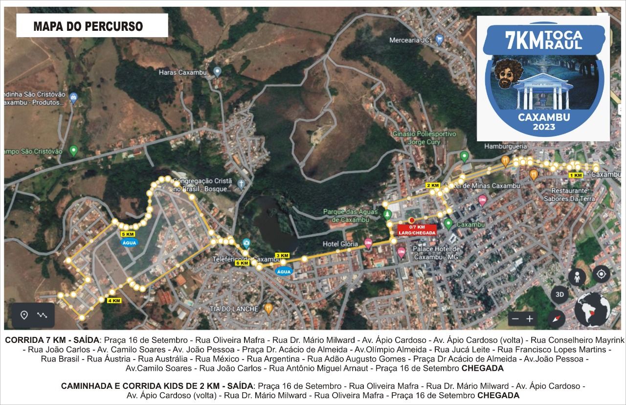 mapa caxambu toca raul