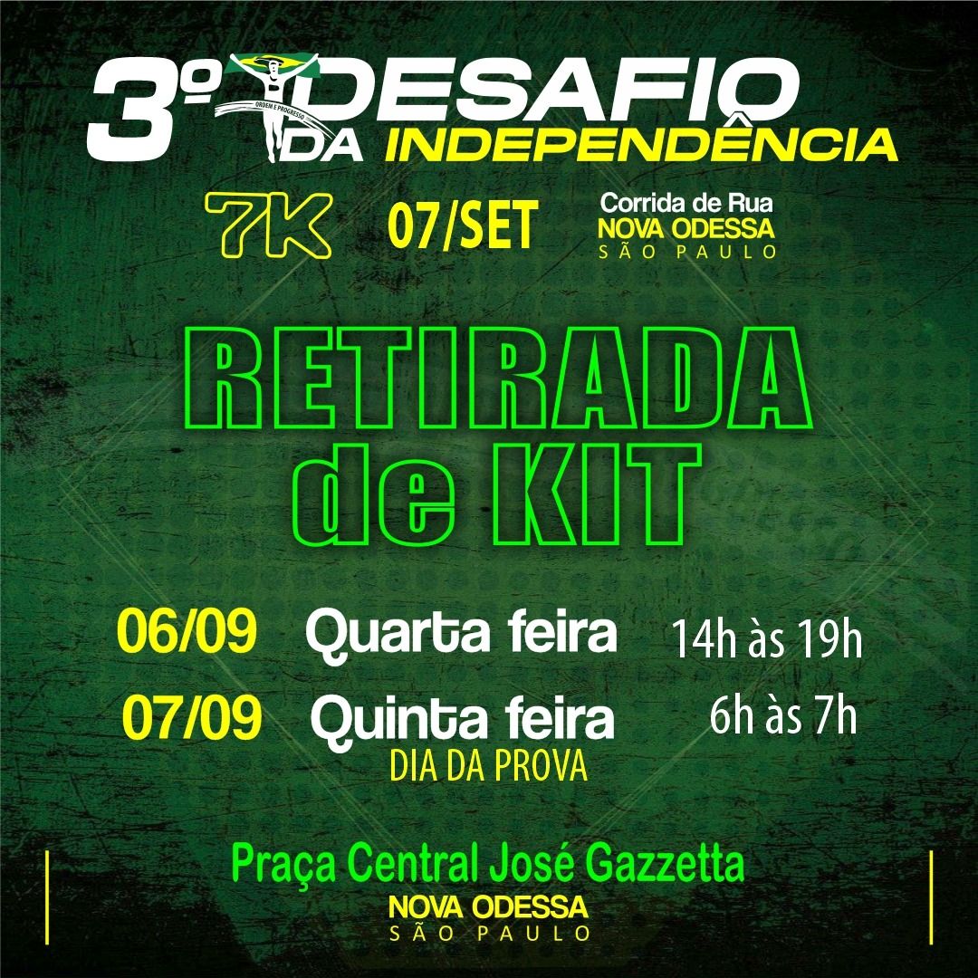 retirada de kit independencia