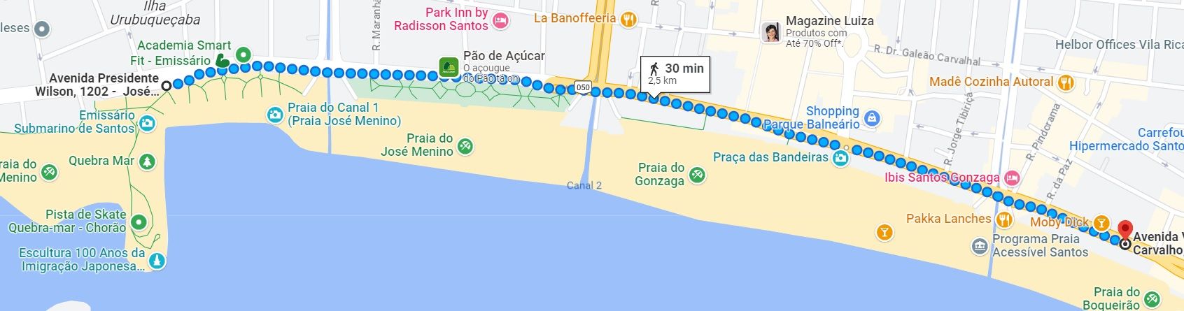 percurso SNR