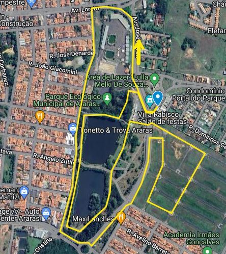 mapa do percurso