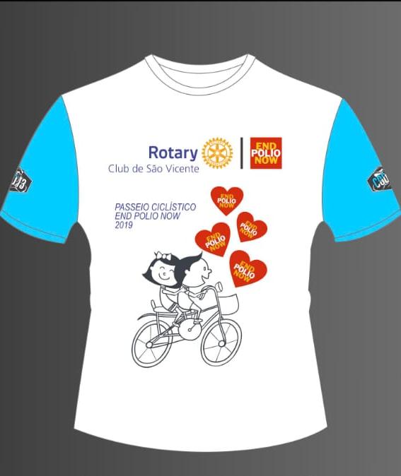 camiseta rotary end polio now