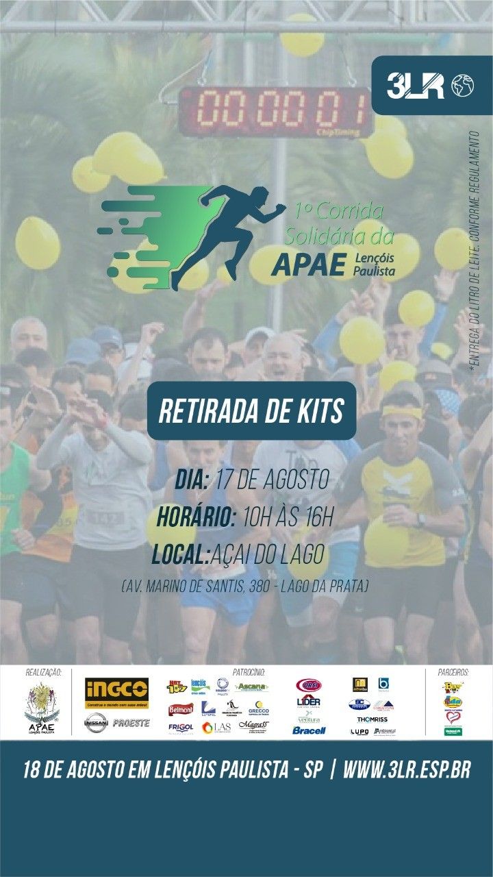 retirada de kits apae lencois 2019