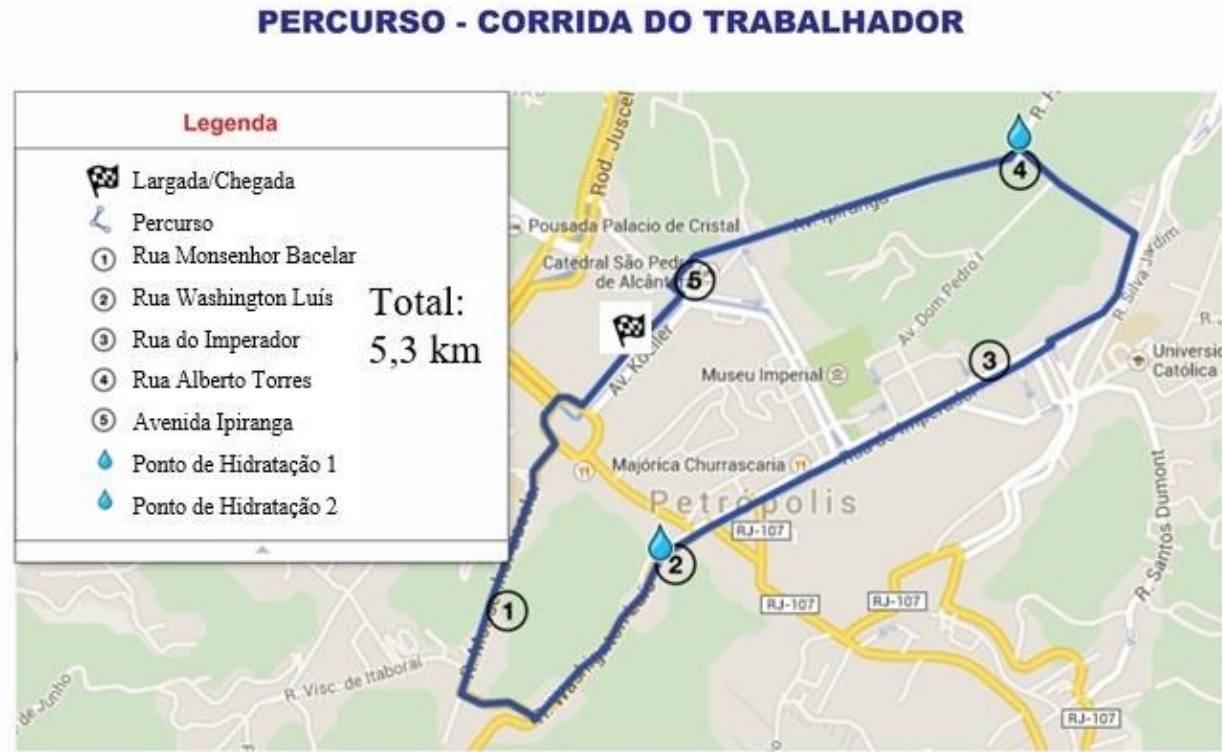 mapa petropolis 1 de maio