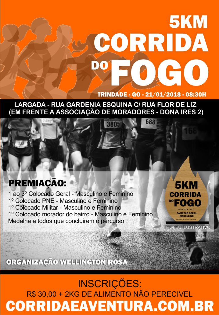 cartaz corrida do fogo 2018