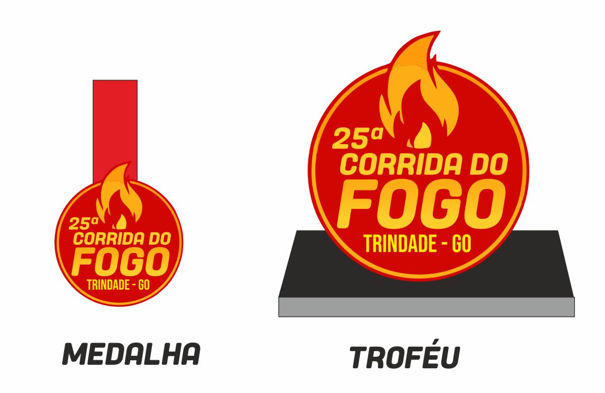 corridadofogo trofeu medalha