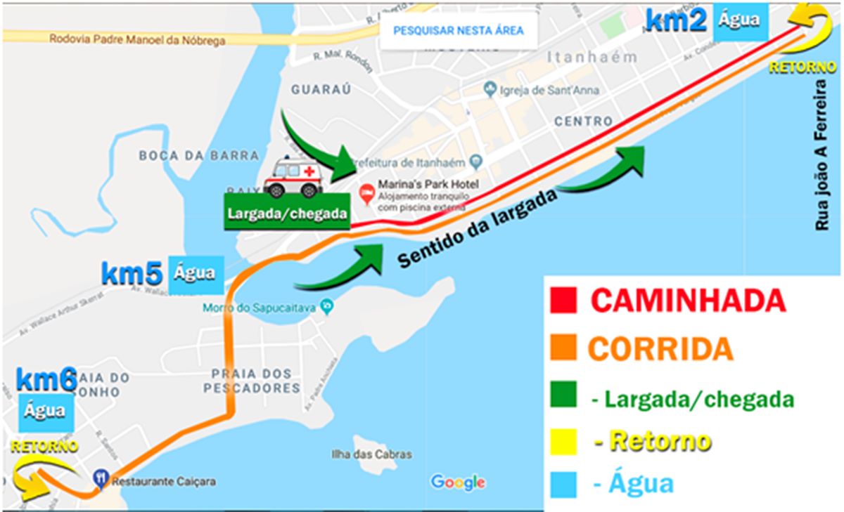 mapa 3 night race