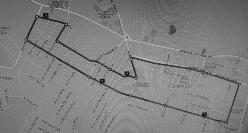 mapa carambei
