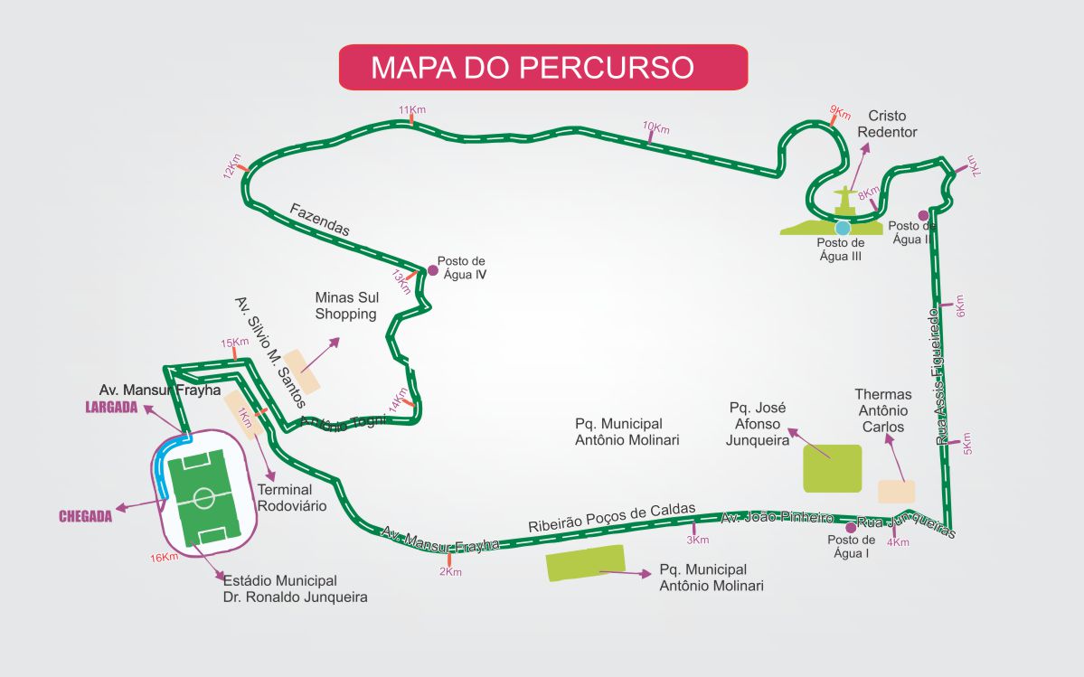 mapa volta ao cristo