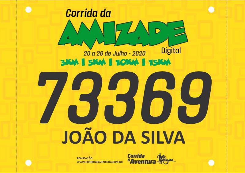 numero corrida da amizade