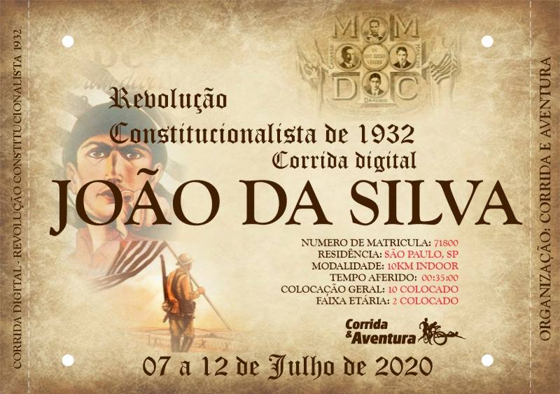 numero de peito revolução