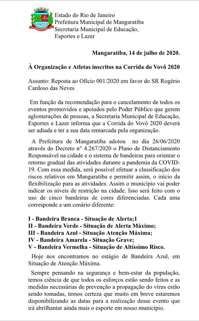 comunicado mangaratiba