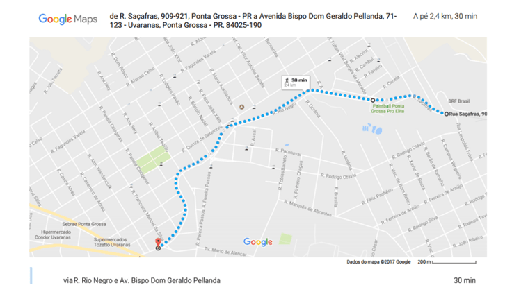 mapa bola running pg