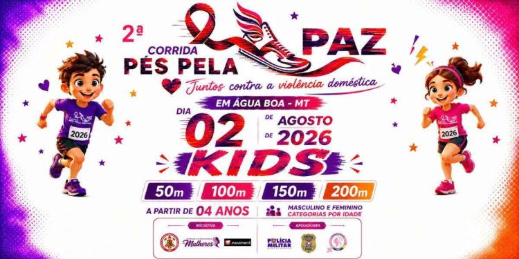 2ª Corrida Pés Pela Paz 2ª Edição Kids 2026