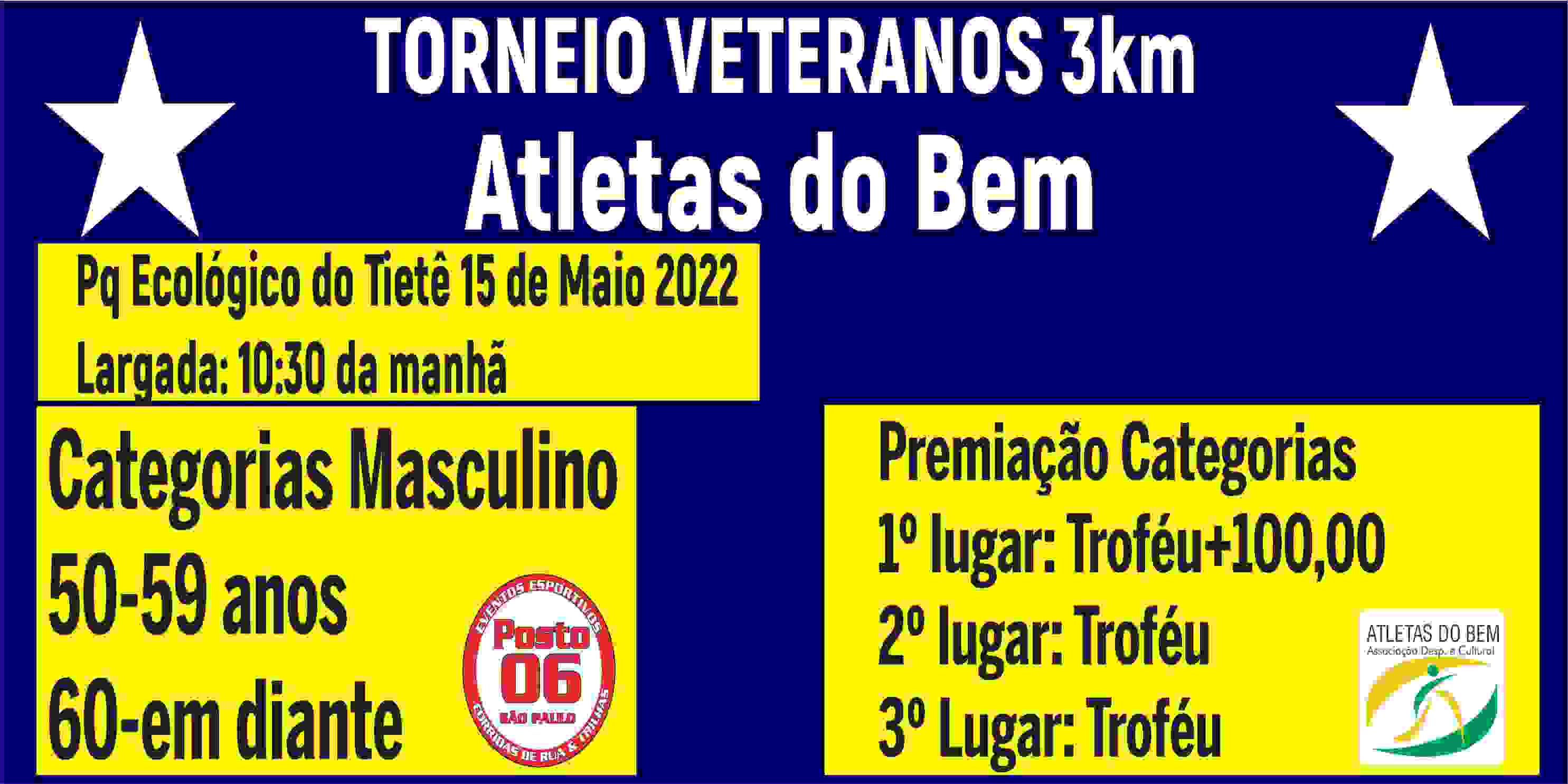 TORNEIO VETERANOS 3KM ATLETAS DO BEM