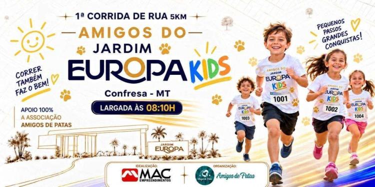 1ª CORRIDA KIDS AMIGOS DO JARDIM EUROPA 2026