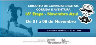 Circuito de Corridas Digitais - 18ª Etapa - Novembro Azul