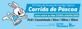 Corrida de Páscoa - 31ª etapa do Circuito de Corridas Digitais