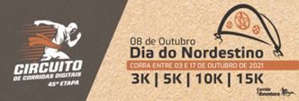 45ª Etapa do Circuito de Corridas digitais - Dia do Nordestino
