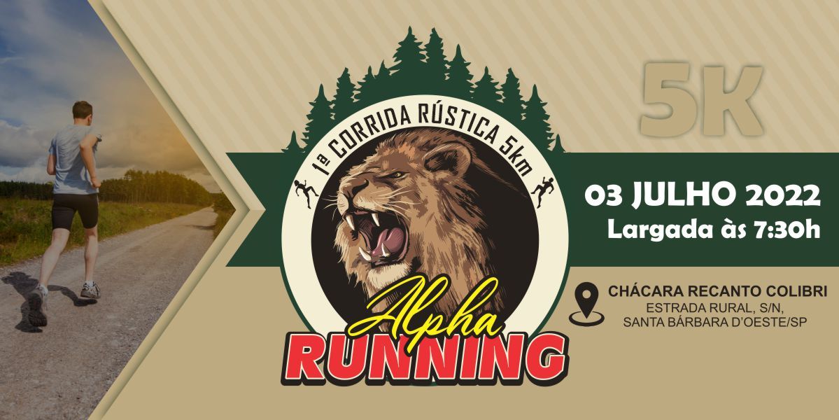1ª CORRIDA RÚSTICA 5KM ALPHA RUNNING