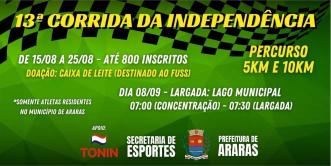 13º Corrida da Independência - Araras/SP