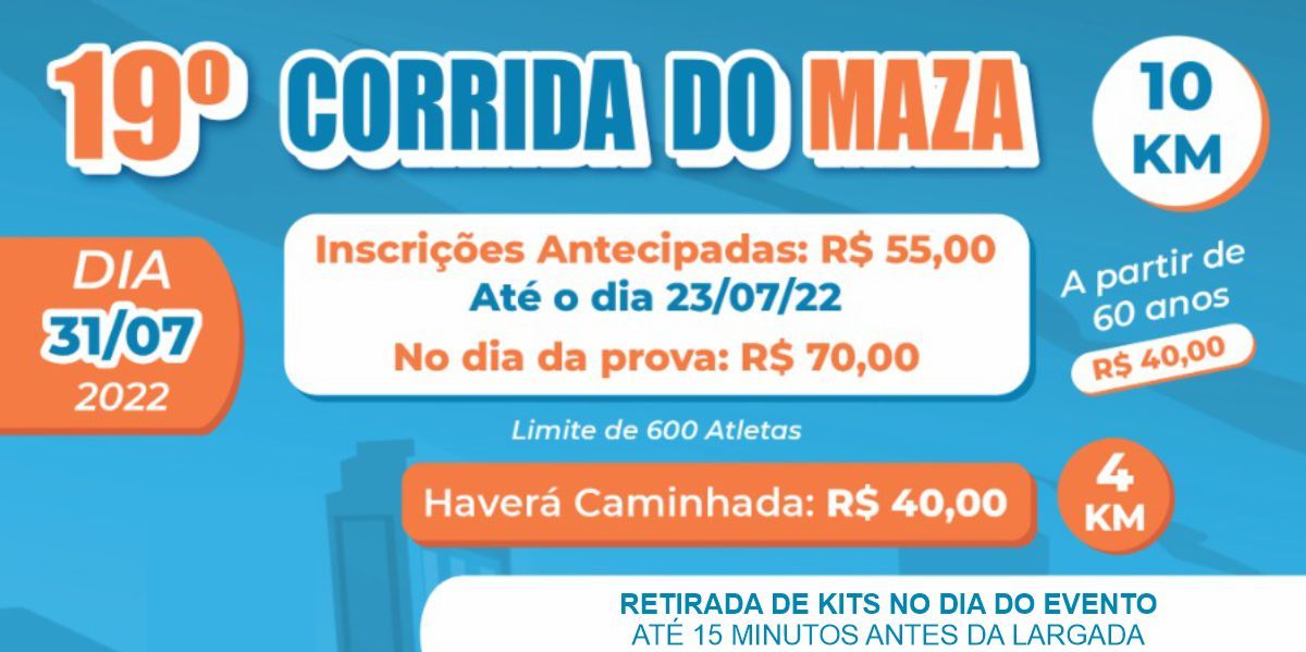 19ª CORRIDA DO MAZA 10 KM DE CAJAMAR