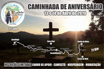 Trekking - Caminho da Prece – dias 13 a 14 de Abril 2019