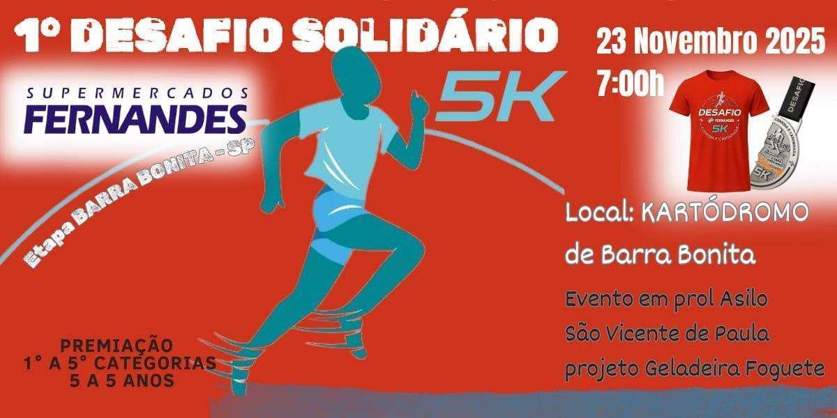 1º Desafio Solidário Supermercados Fernandes Barra Bonita SP