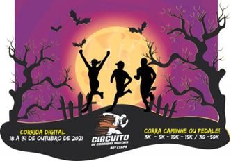 46ª Etapa do Circuito de Corridas digitais - Halloween