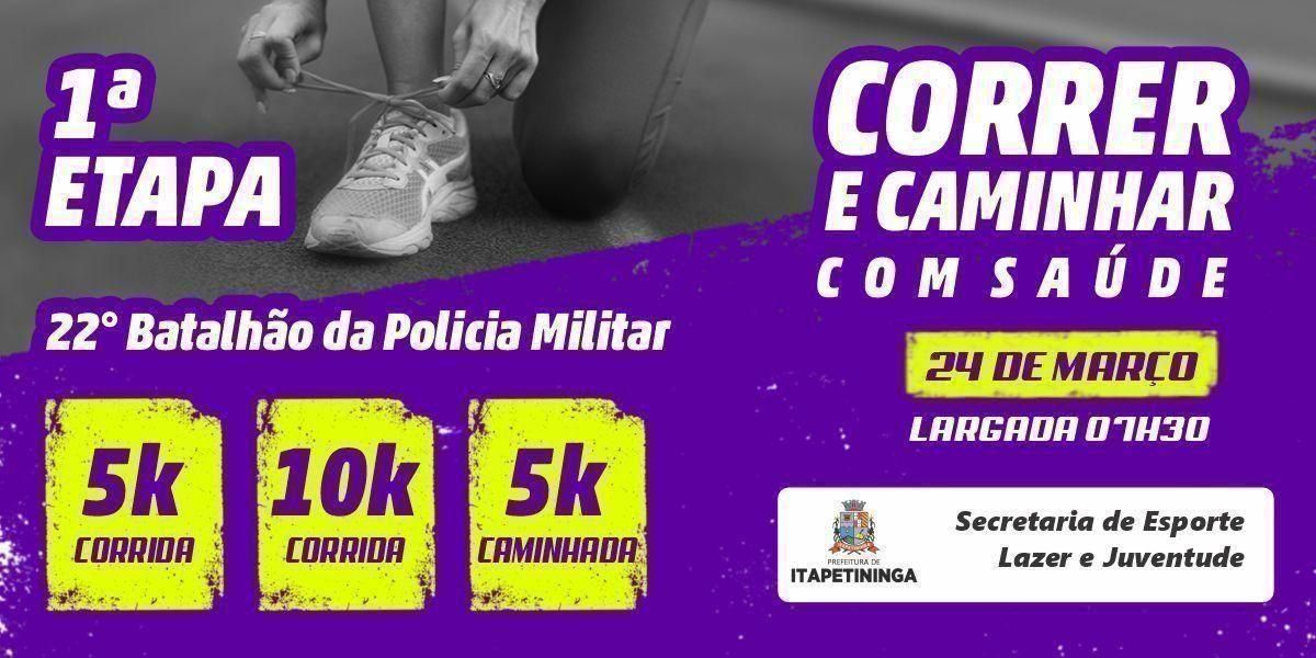 1° Etapa do Correr e Caminhar com Saúde 2024