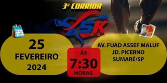 3 ª CORRIDA 5K SUMARÉ – REGIÃO PICERNO