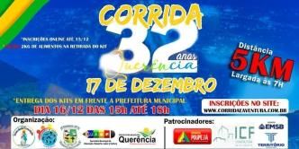 CORRIDA EM HOMENAGEM AOS 32 ANOS DO MUNICIPIO DE QUERÊNCIA 05KM