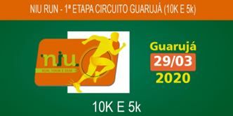 8º CIRCUITO GUARUJÁ 2020 - NIU RUN - 1ª ETAPA