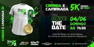 Corrida e Caminhada - 5k Paraíso do Verde