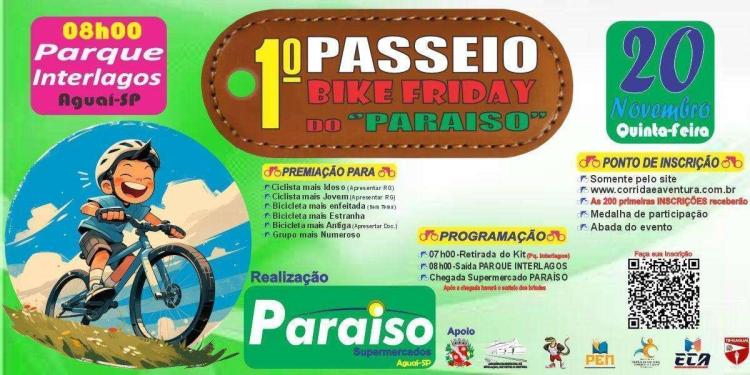 1º Passeio Bike Friday do Paraíso