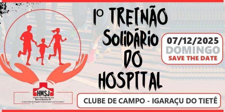 1º TREINÃO SOLIDÁRIO DO HOSPITAL SÃO JOSÉ DE BARRA BONITA SP