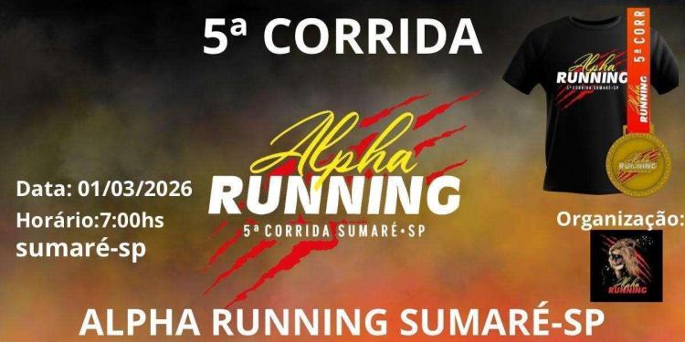 5ª CORRIDA DA ALPHA RUNNING 2026 SUMARÉ/SP
