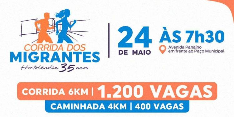 CORRIDA DOS MIGRANTES HORTOLÂNDIA 35 ANOS 6k - 2026