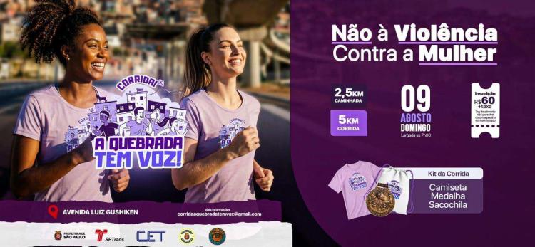 2ª Corrida “A Quebrada Tem Voz” – Não à Violência Contra a Mulher