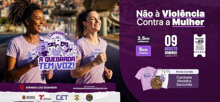2ª Corrida “A Quebrada Tem Voz” – Não à Violência Contra a Mulher