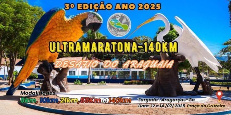 3º Edição: Ultramaratona Desafio do Araguaia Nacional - 140km
