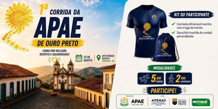 I CORRIDA E CAMINHADA DA APAE OURO PRETO